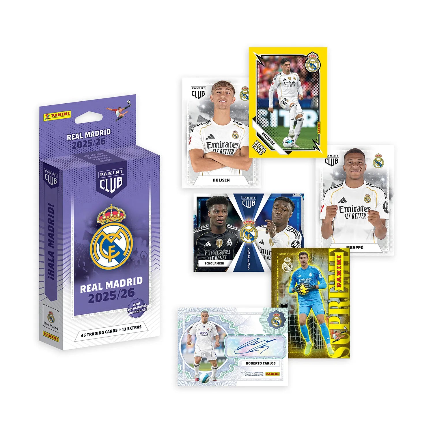 Box Caja Cromos Panini Club Real Madrid 2025/26 - Blister - Colección Oficial Panini