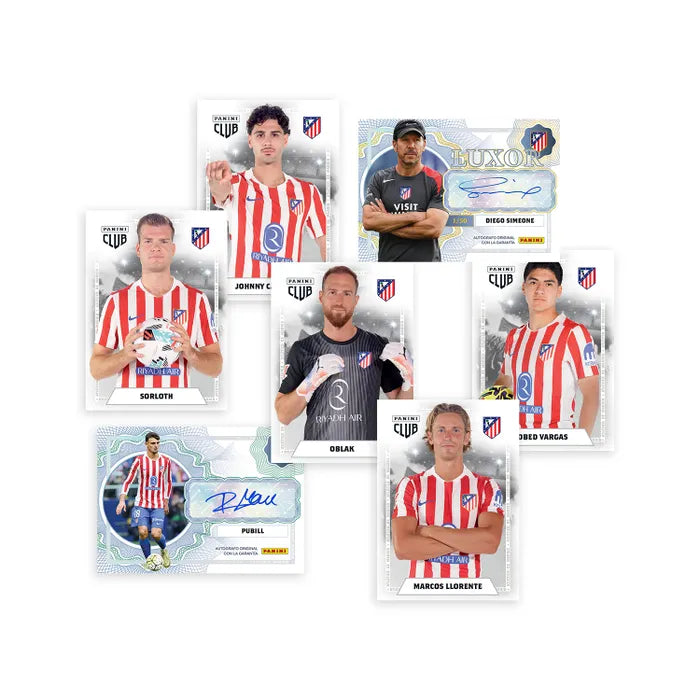 Box Caja Cromos Panini Club Atlético de Madrid 2025/26 - Blister - Colección Oficial Panini