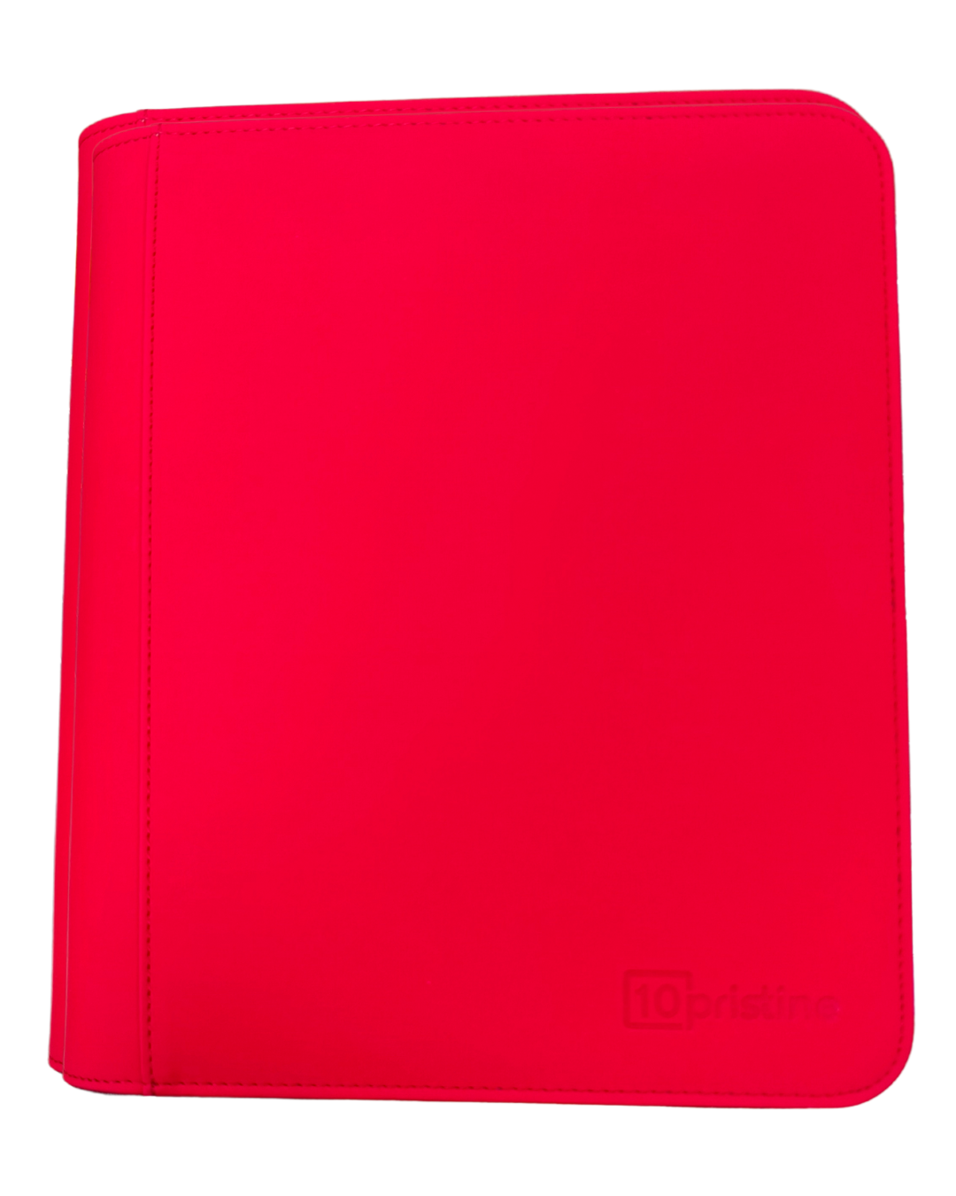 Archivador 10Pristine 4 Bolsillos Premium Toploader Binder Rojo 128 cards