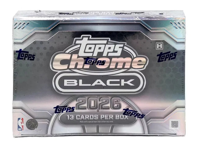 Box Caja Cromos 2025-26 Topps Chrome Black Basketball NBA Hobby