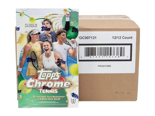 Box Caja Cromos 2026 Topps Chrome Tennis Hobby Box