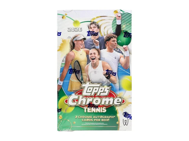 Box Caja Cromos 2026 Topps Chrome Tennis Hobby Box