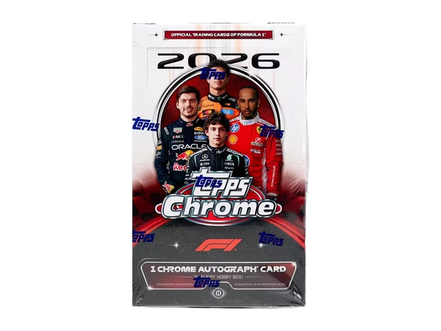 Box Caja Cromos 2026 Topps Chrome F1 Formula 1 Hobby Box