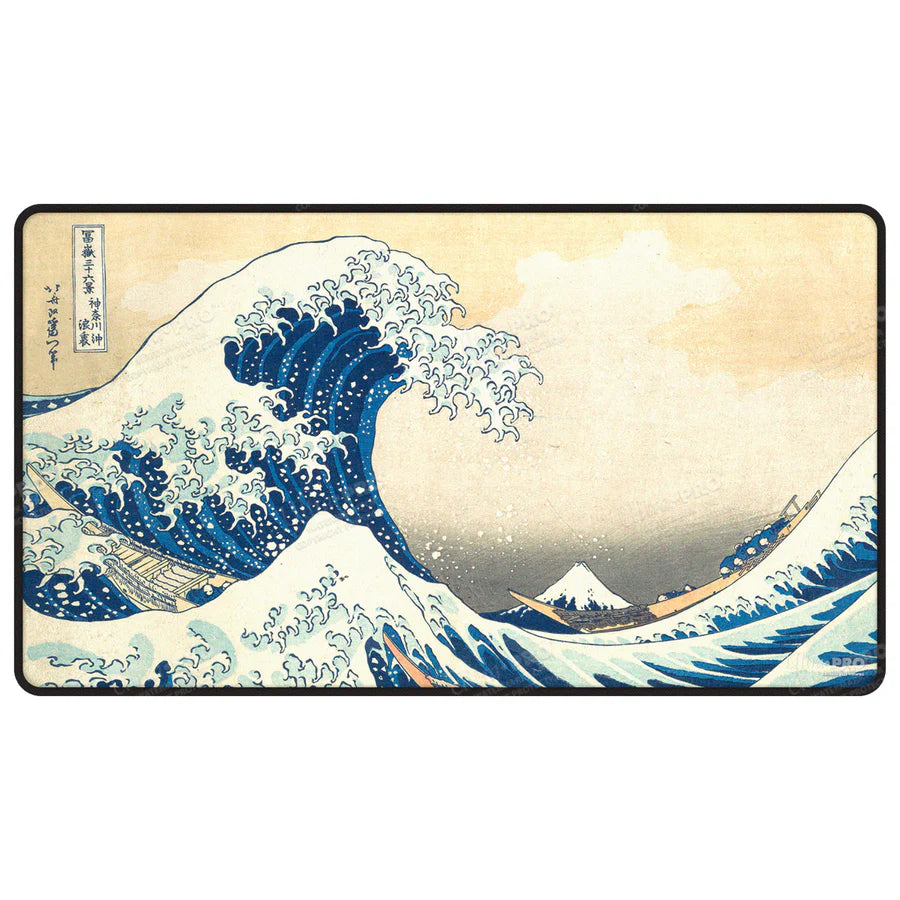Playmat UltraPro The Great Wave off Kanagawa Black Stitched Playmat