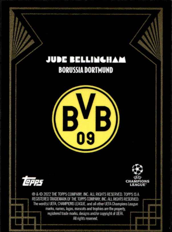 2022-23 Topps Deco Golden Great Jude Bellingham Borussia