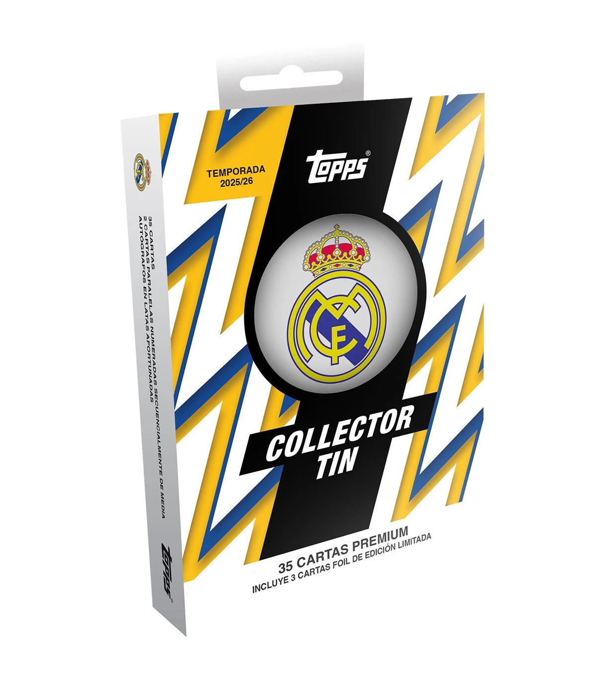 Box Caja Cromos 2025-26 Topps Soccer Real Madrid Collector Tin