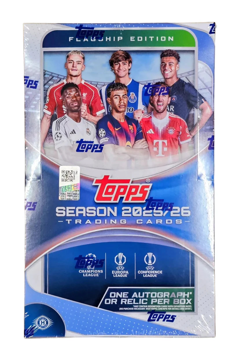 Box Caja Cromos 2025/26 Topps UEFA Club Competitions Soccer Hobby