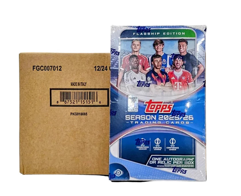 Box Caja Cromos 2025/26 Topps UEFA Club Competitions Soccer Hobby