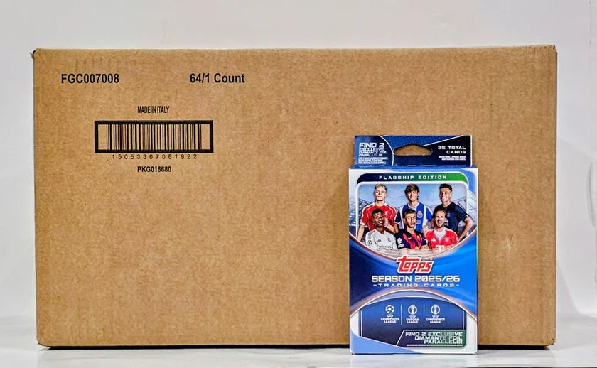 Box Caja Cromos 2025/26 Topps UEFA Club Competitions Soccer Hanger
