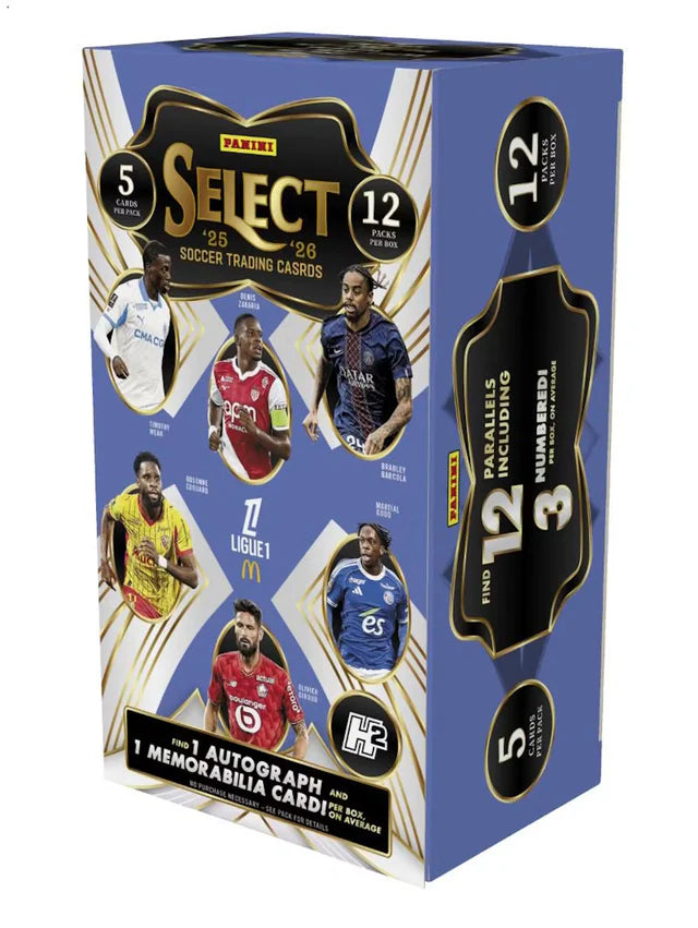 Box Caja Cromos 2025-26 Panini Select Ligue 1 Soccer H2