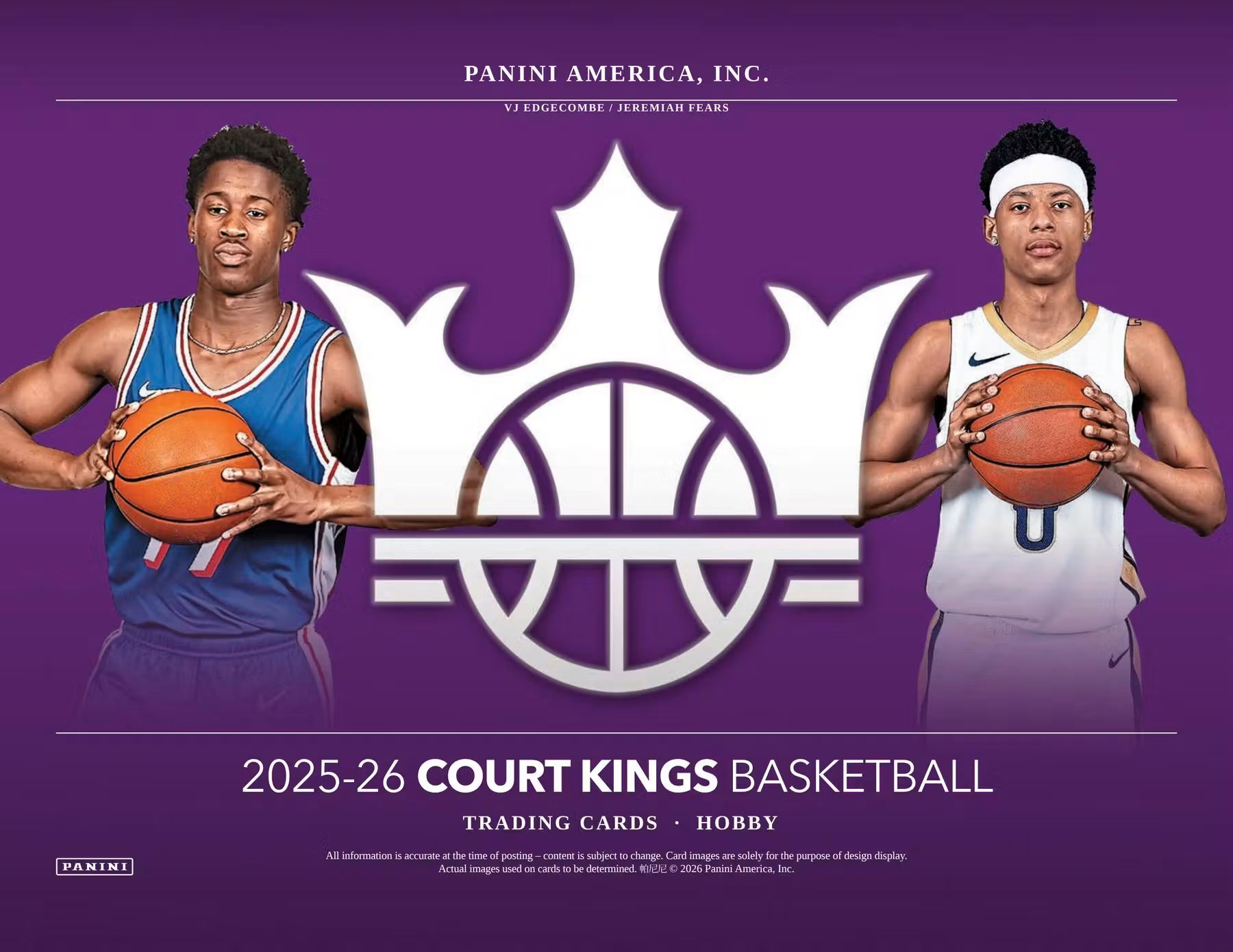 Box Caja Cromos 2025-26 Panini Court Kings Basketball Hobby Box