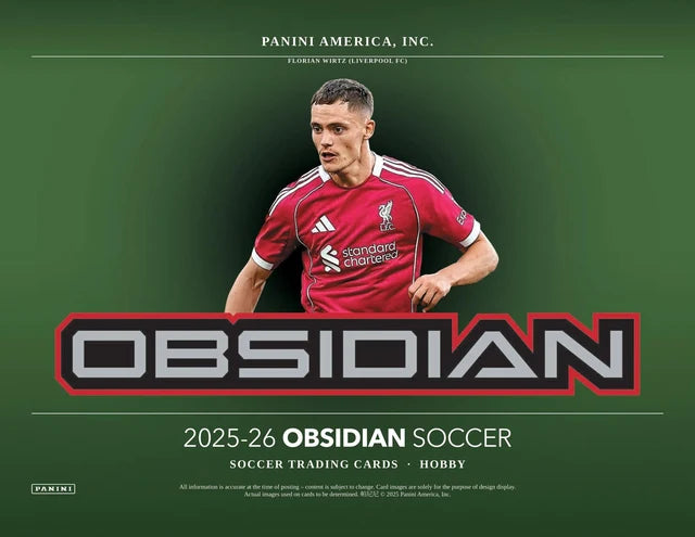 Box Caja Cromos 2025/26 Panini Obsidian Soccer Hobby Box