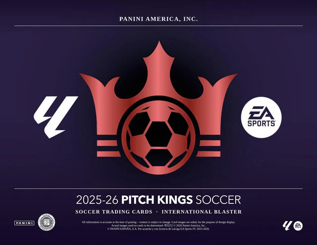 Box Caja Cromos 2025-26 Panini Pitch Kings Soccer Blaster Box