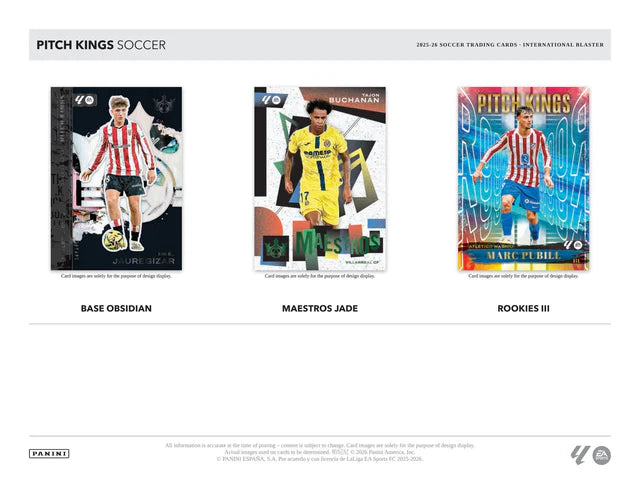 Box Caja Cromos 2025-26 Panini Pitch Kings Soccer Blaster Box