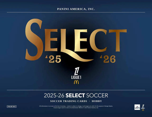 Box Caja Cromos 2025-26 Panini Select Ligue 1 Soccer H2