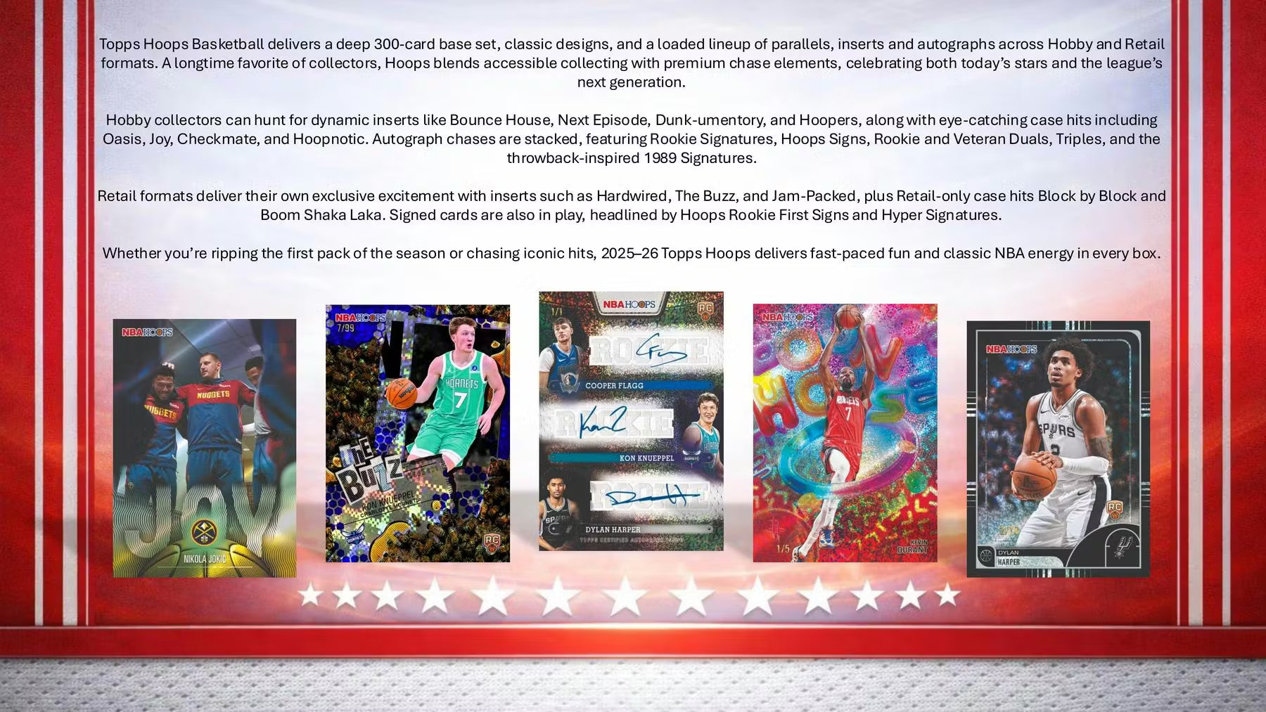 Box Caja Cromos 2025-26 Topps Hoops Basketball Value Box