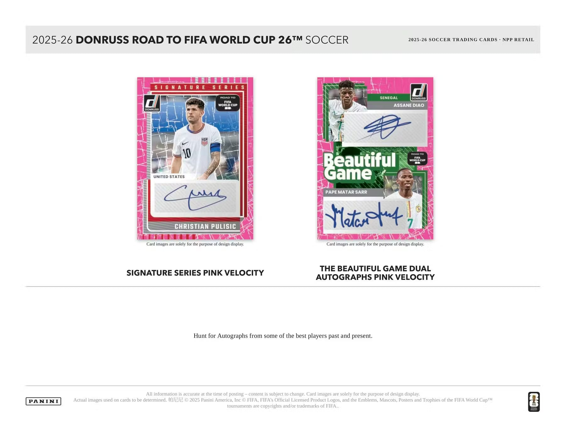 Box Caja Cromos 2025/26 Panini Donruss Road to FIFA World Cup Soccer Blaster Box