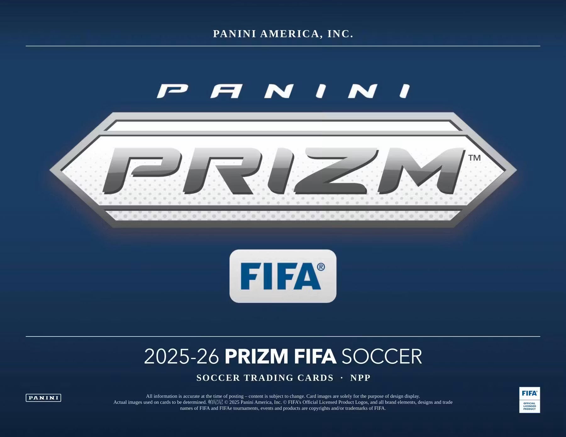 Box Caja Cromos 2025/26 Panini Prizm FIFA Blaster box