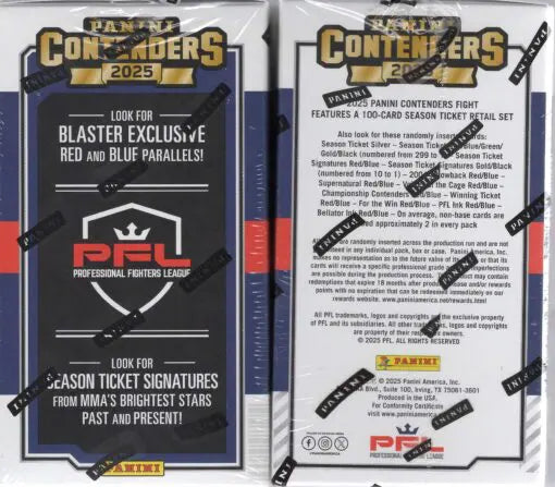 Box Caja Cromos 2025 Panini Contenders PFL Professional Fighters League
