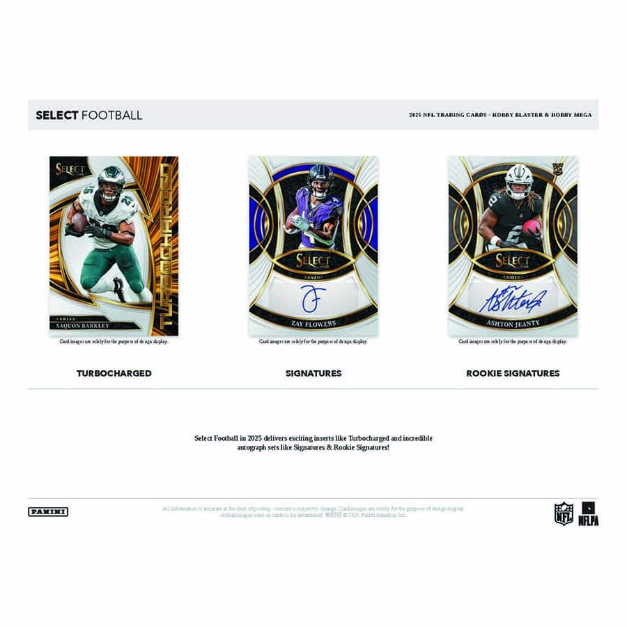 Box Caja Cromos 2025 Panini Select Football Hobby Blaster 6 packs