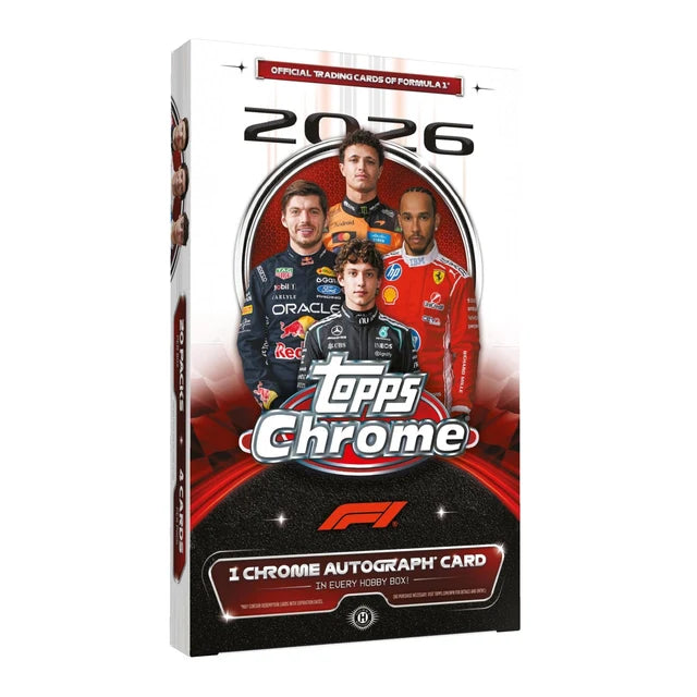 Box Caja Cromos 2026 Topps Chrome F1 Formula 1 Hobby Box