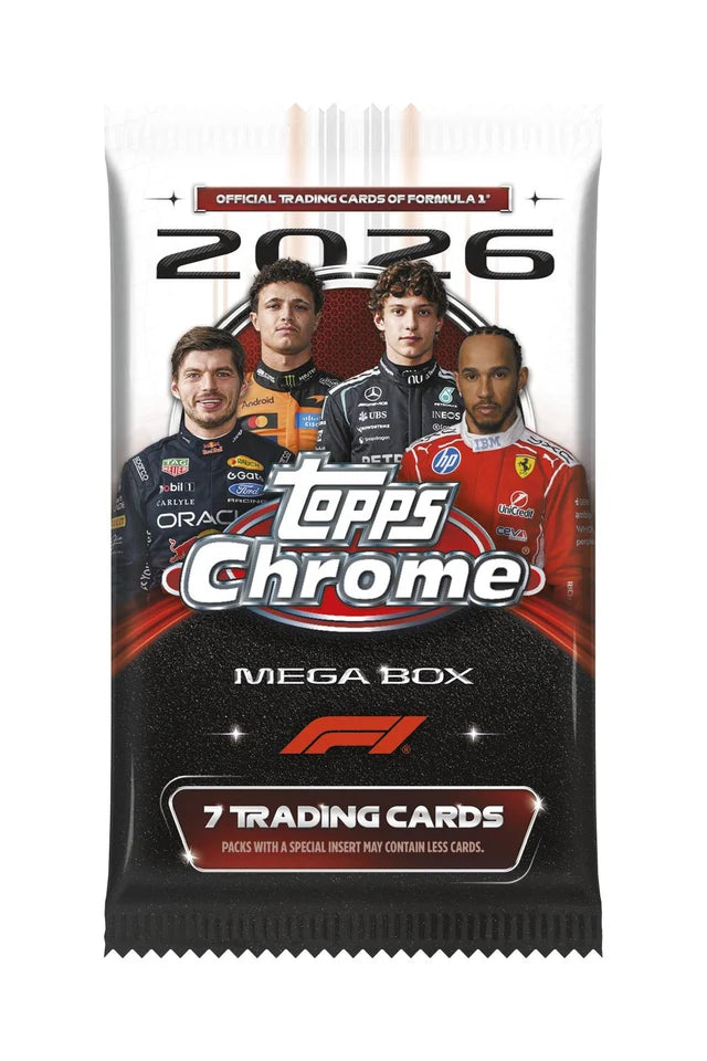 Box Caja Cromos 2026 Topps Chrome F1 Formula 1 Mega Box