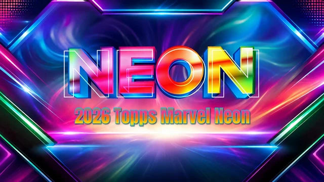 Box Caja Cromos 2026 Topps Marvel Neon Mega Box