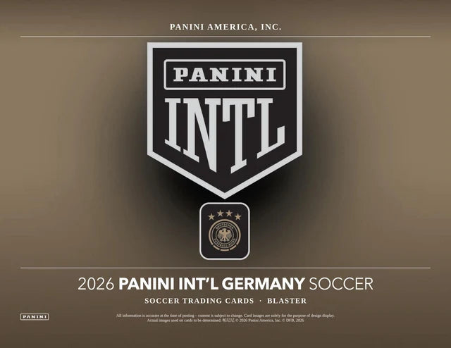 Box Caja Cromos 2026 Panini International Germany Soccer Blaster