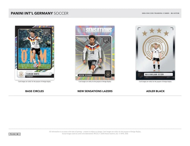 Box Caja Cromos 2026 Panini International Germany Soccer Blaster