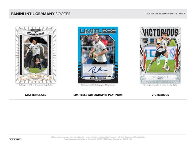 Box Caja Cromos 2026 Panini International Germany Soccer Blaster