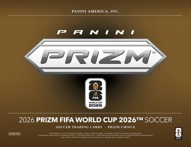 Box Caja Cromos 2026 Panini Prizm FIFA World Cup Soccer Choice