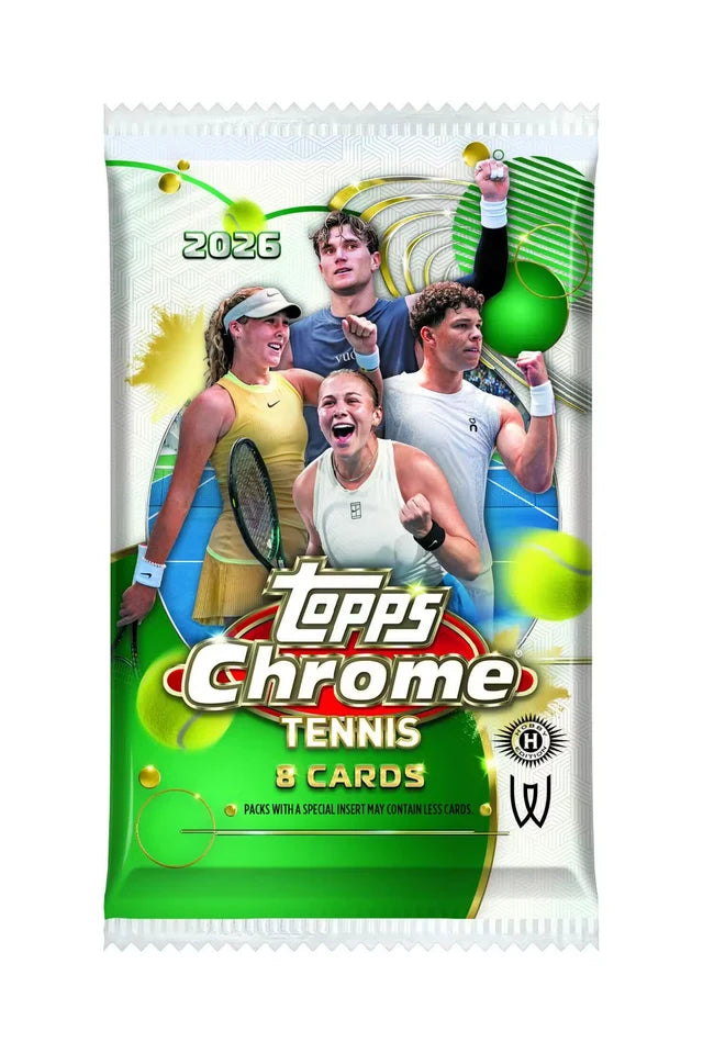 Box Caja Cromos 2026 Topps Chrome Tennis Hobby Box