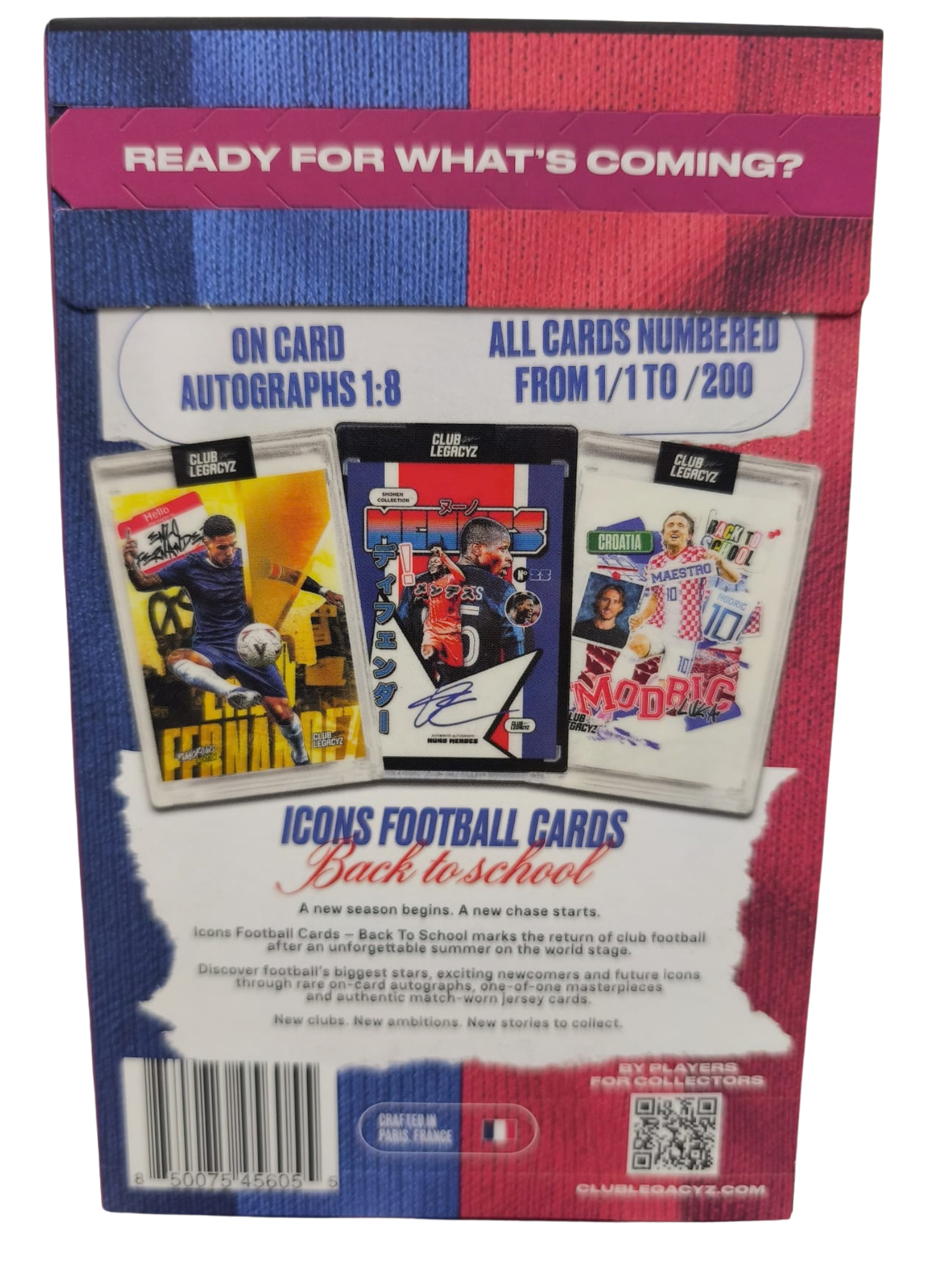 Sobre Cromos 2026 Club Legacy Icons 5 Back To School Soccer