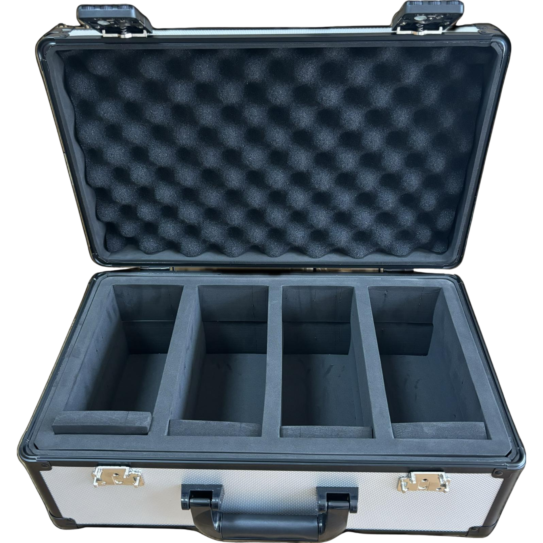 Maletin Gris 4 Filas Cierre TSA  +120 Cards 10Pristine