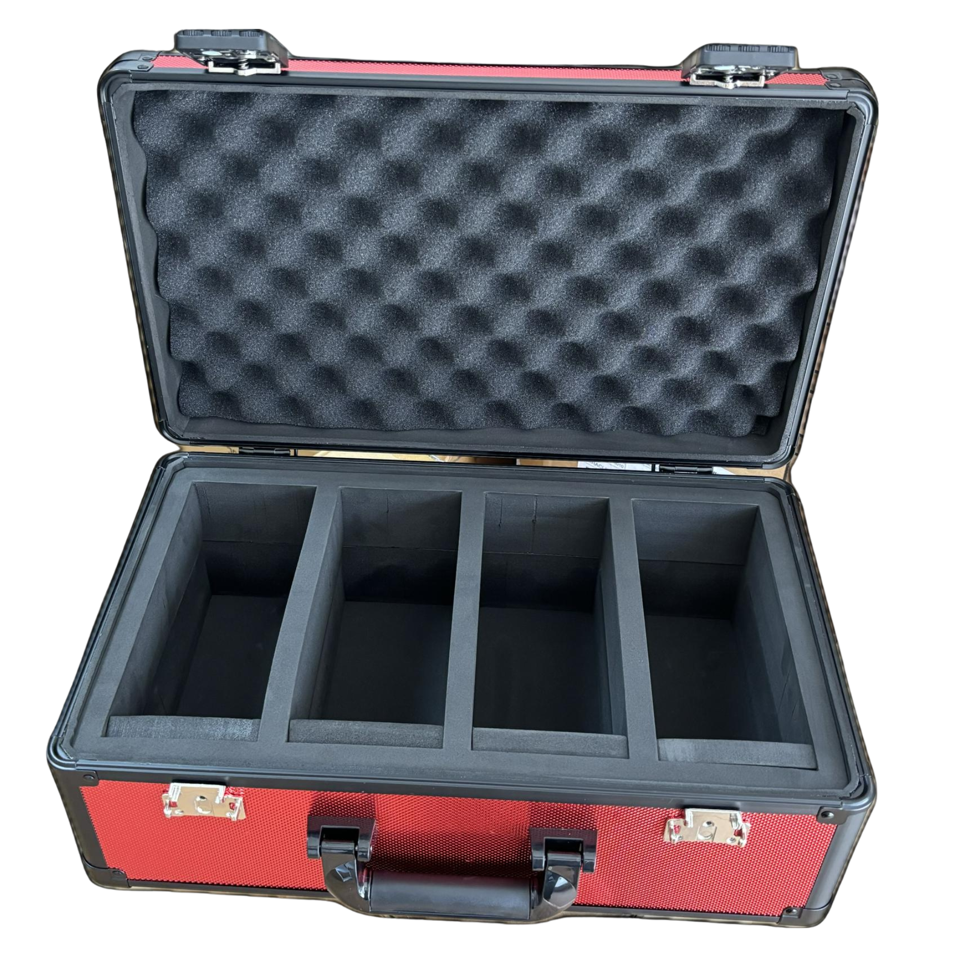 Maletin Rojo 4 Filas Cierre TSA  +120 Cards 10Pristine