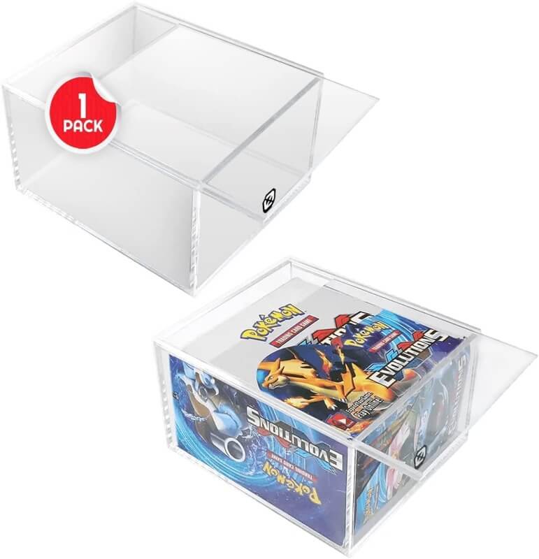 Expositor Acrilico Evoretro Pokemon Booster Box w/ Sliding Lid Anti-UV 4MM