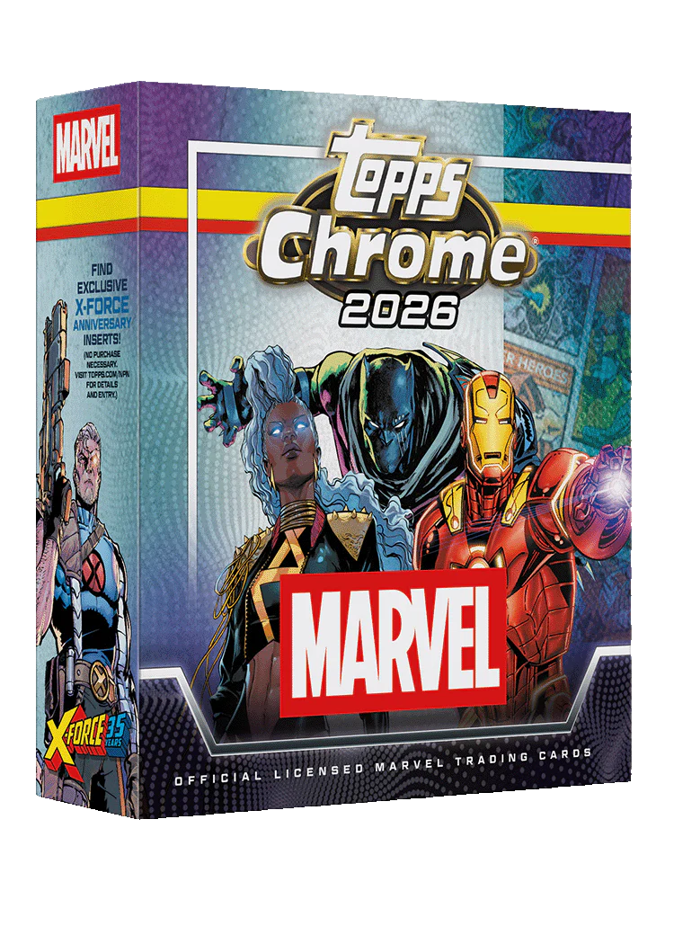Box Caja Cromos 2026 Topps Chrome® Marvel Comics - Mega Box