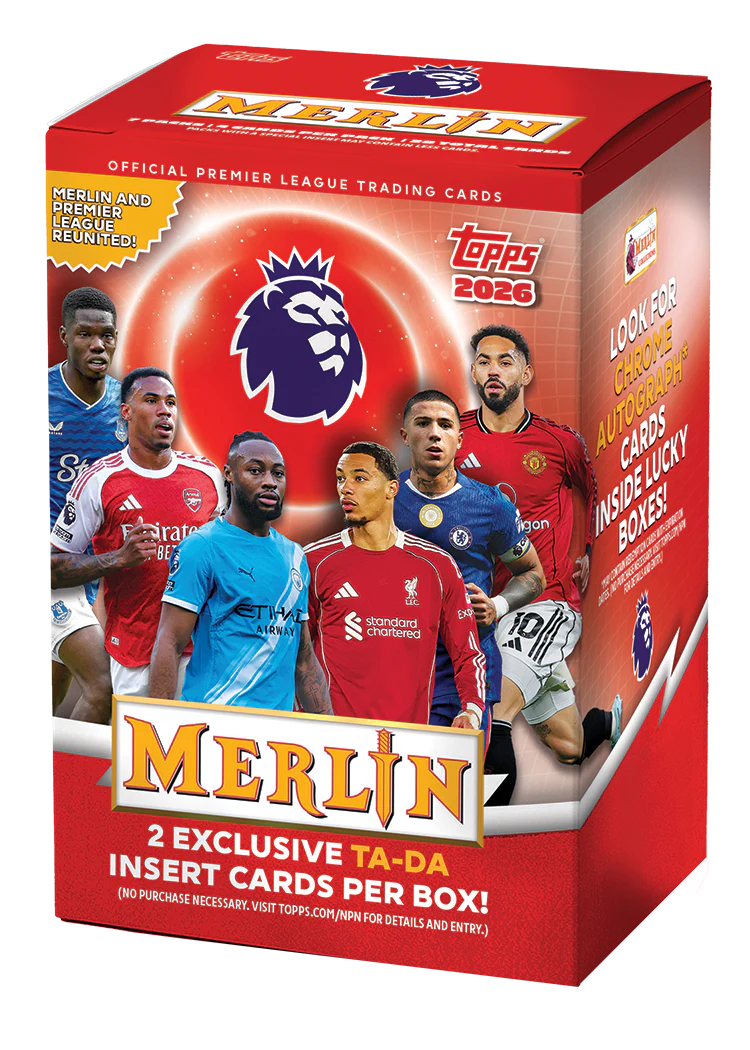 Box Caja Cromos 2025-26 Topps Premier League Merlin Value Box