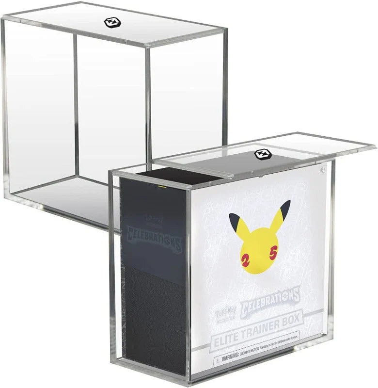 Expositor Acrilico Evoretro Pokemon ETB Elite Trainer Box w/ Sliding Lid Anti-UV 4MM