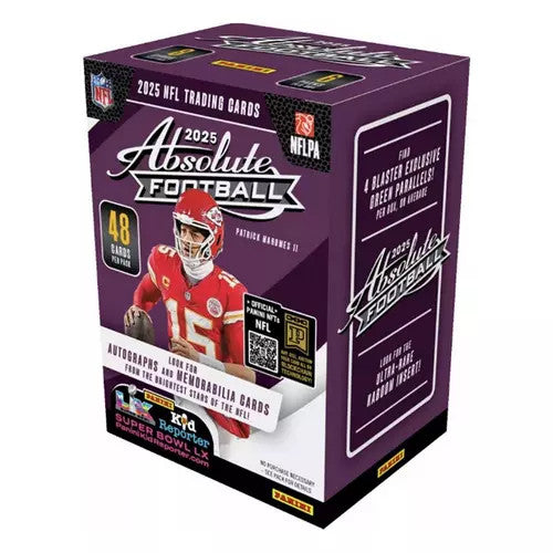 Box Caja Cromos 2025 Panini Absolute Football 6-Pack Blaster