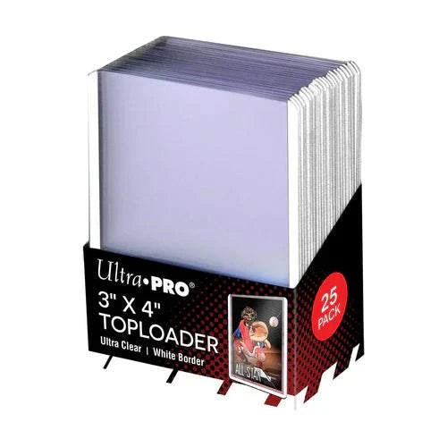Toploader Ultrapro Regular White / Blanco Border 25 Pieces