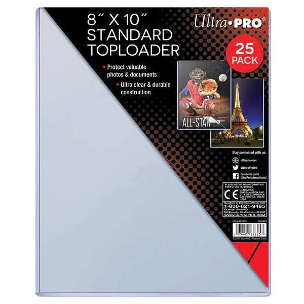 UltraPro Toploader 8" x 10" Standard 25pcs
