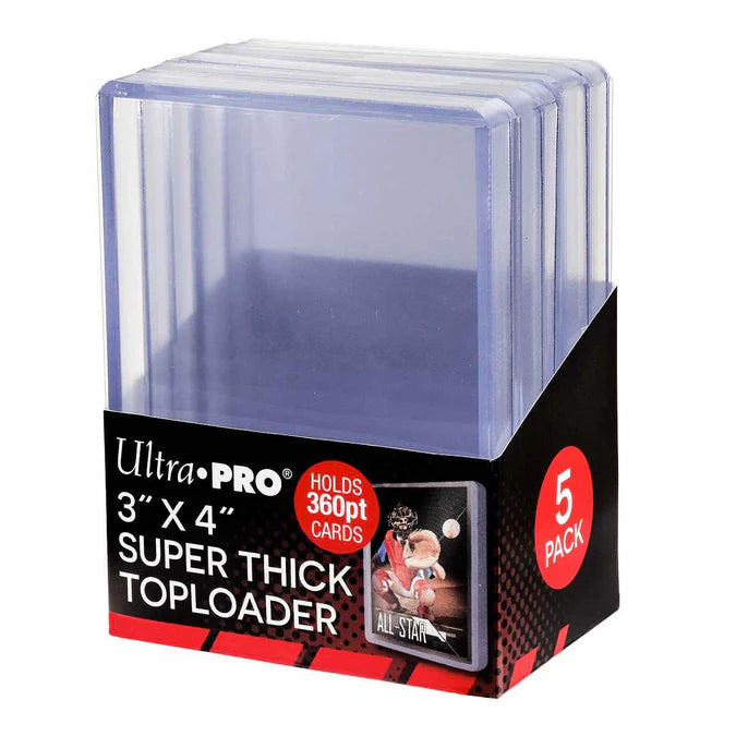 Toploader Ultra Pro 3" x 4" Thick 360PT Toploaders (5ct)