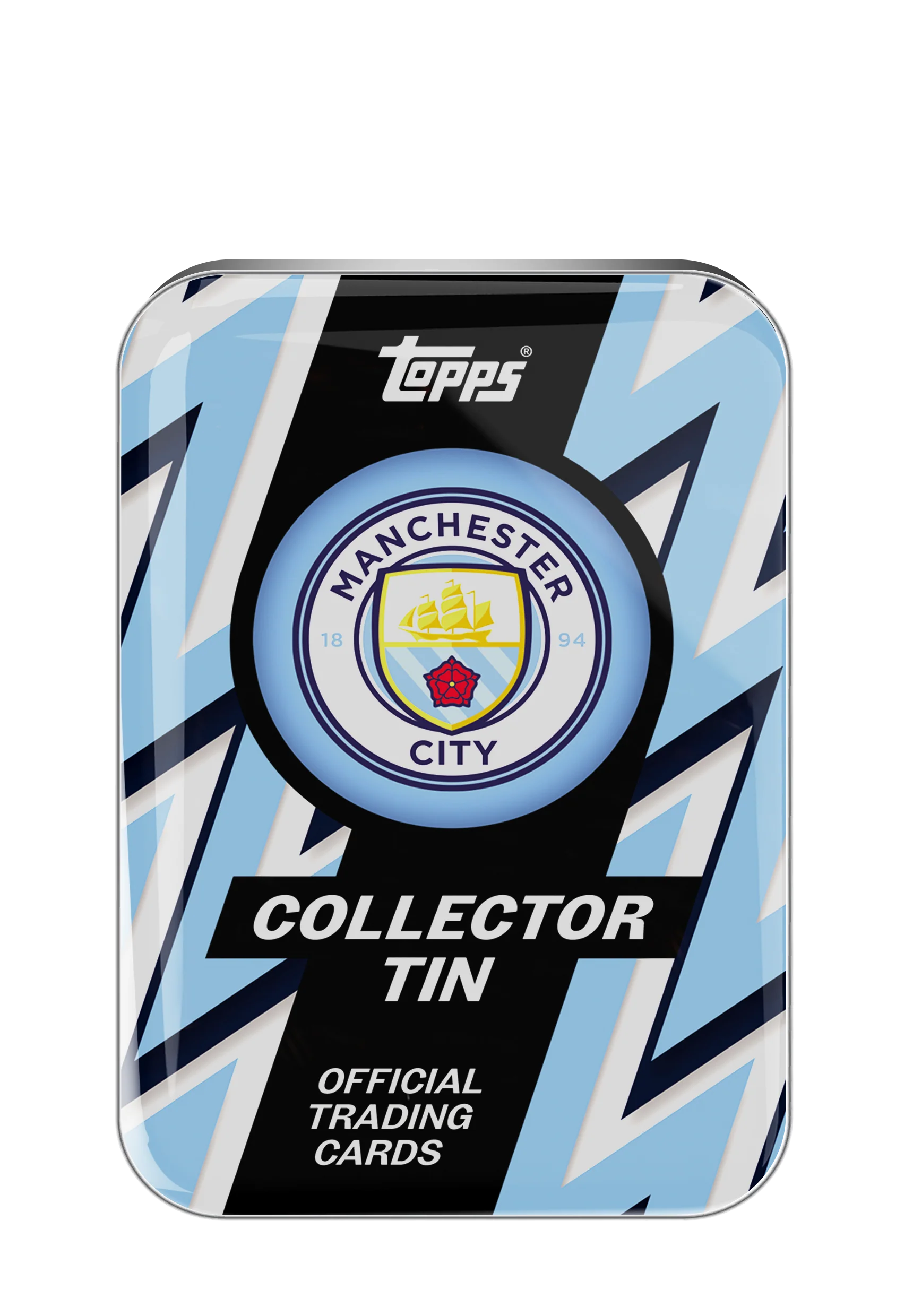 Box Caja Cromo 2025-26 Topps Soccer Manchester City Collector Tin