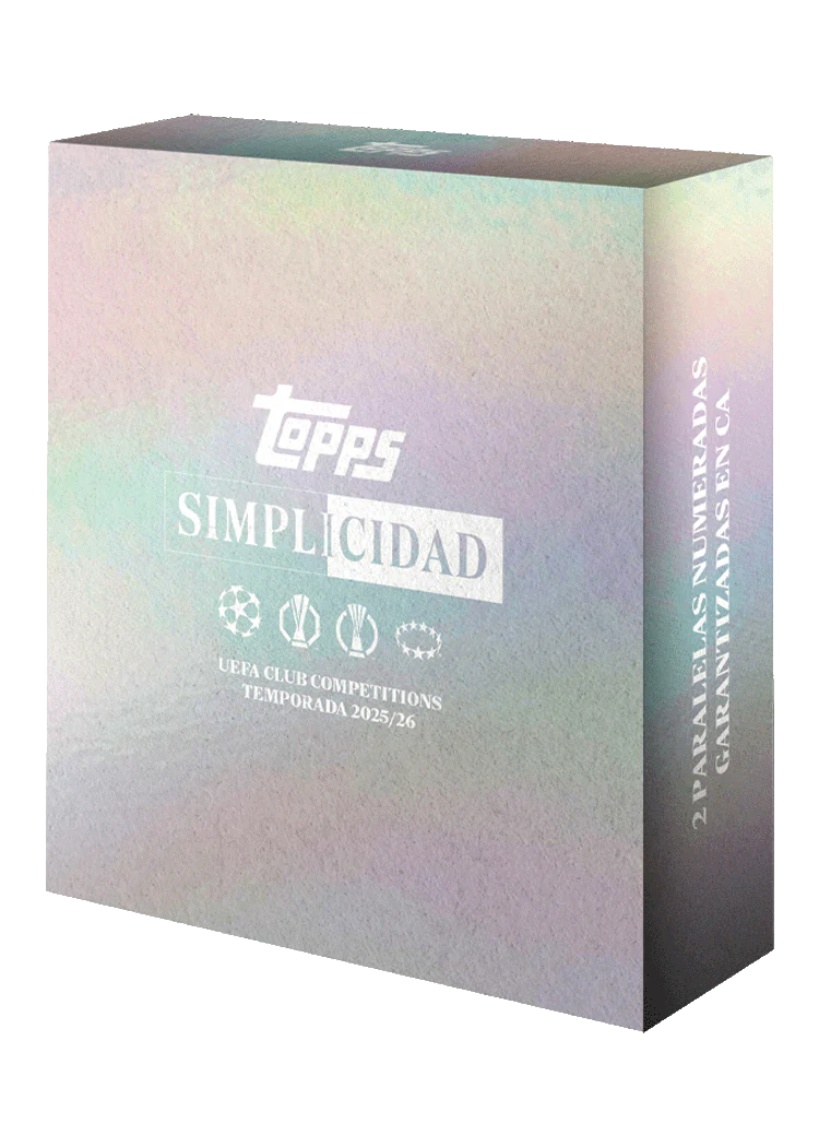 Caja Cromos 2025-26 Topps UEFA Club Competitions Simplicidad Box