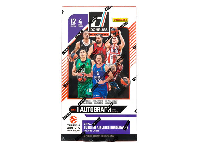 CASE BREAK 2024/25 Panini Donruss Euroleague Hobby 12 boxes 1 SPOT RANDOM TEAM
