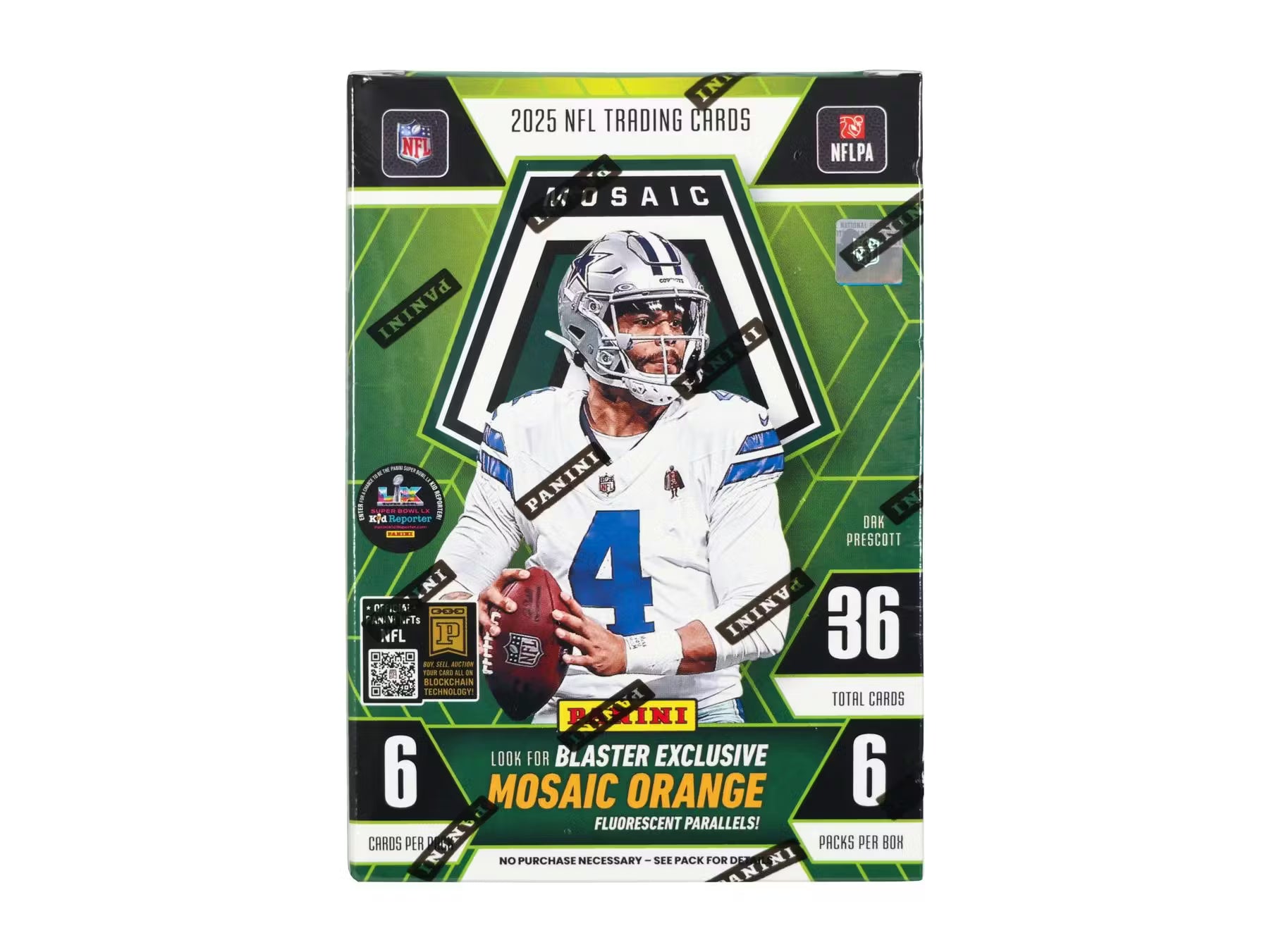 Box Caja Cromos 2025 Mosaic Football 6-Pack Blaster (Copia)