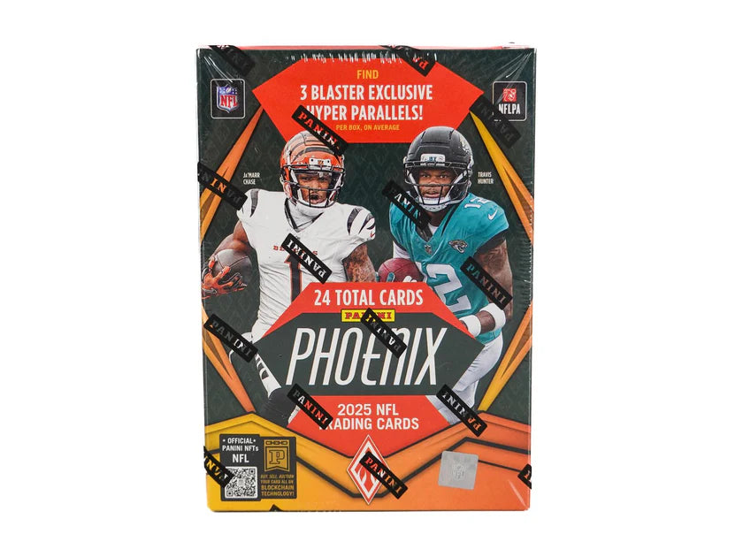 Box Caja Cromos 2025 Panini Phoenix Football 6-Pack Blaster