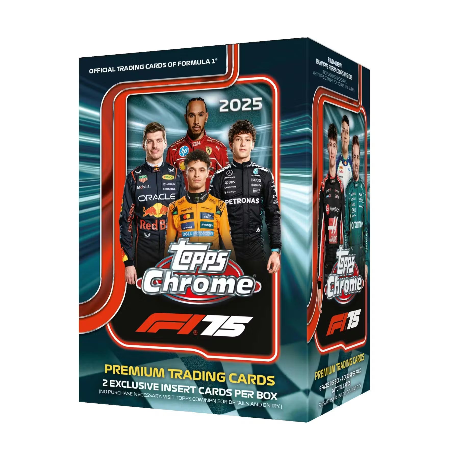 Box Caja Cromos 2025 Topps Chrome Formula 1  Value Box