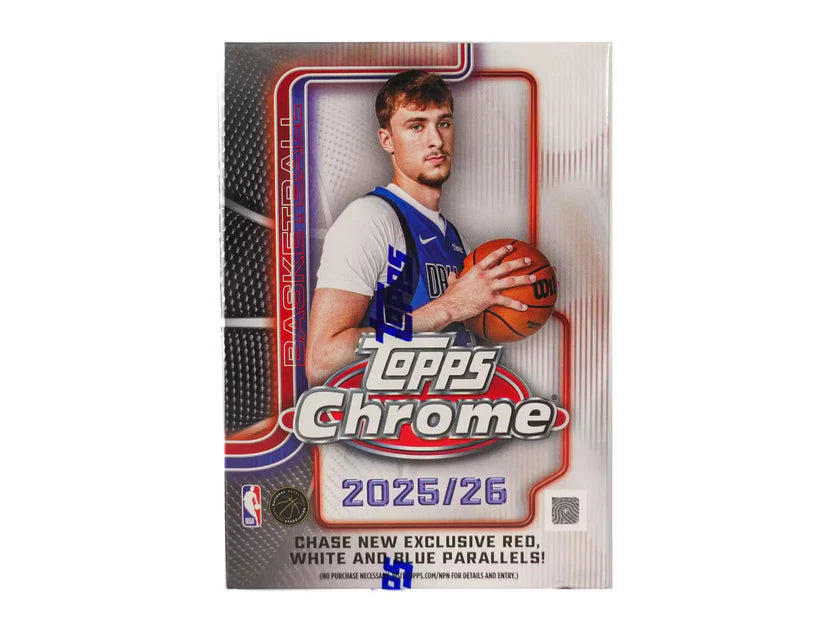 Box Caja Cromos 2025/26 Topps Chrome Basketball 7-Pack Blaster